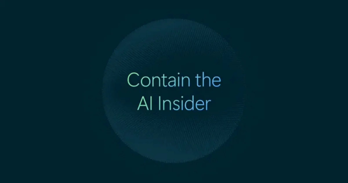 Ilustración oficial de Microsoft sobre la contención de agentes de IA con identidad y permisos.
